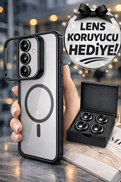 Ceponya غطاء حماية لهاتف جالاكسي A56 من إيترو مع حامل ماجسيف وحماية لعدسة الك...