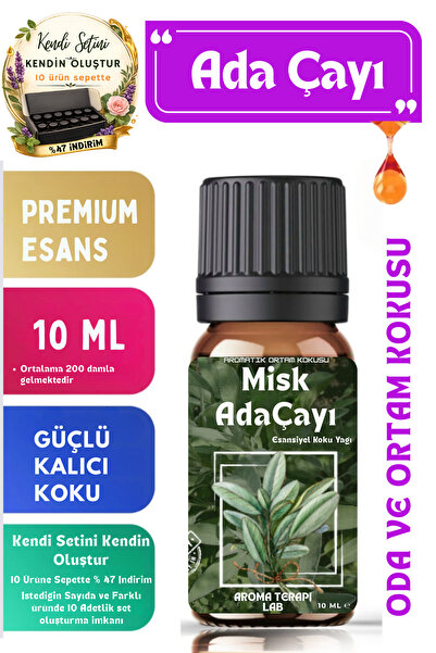 Aroma Terapi Lab Ada Çayı - Esansiyel Koku Yağı - Oda ve Ortam Kokusu 10 ML