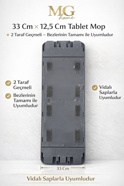 VENON Tablet Mop Aparat Palet ❤️ 2 TARAF GEÇMELİ ❤️ 33 X 12.5 Cm Tüm Moplarla...