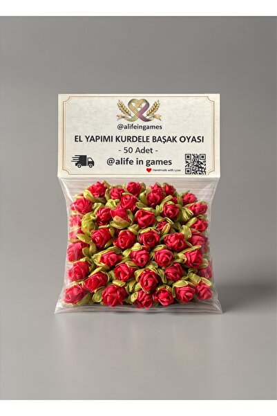 a life in games Red Ribbon Headband Flowers 50 Pieces – Handmade Ribbon Flowe...