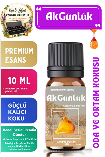Aroma Terapi Lab Ak Günlük - Esansiyel Koku Yağı - Aromatik Oda ve Ortam Koku...