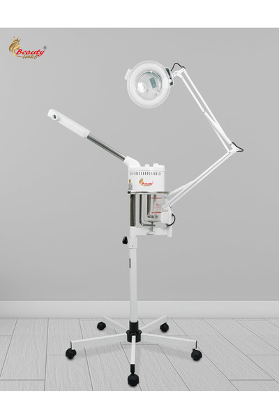 beauty links جهاز بخار الوجه الاحترافي بالأوزون مع عدسة مكبرة مضيئة