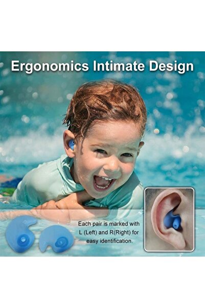 Valetto Çocuk Ve Yetişkin Yüzücü Dalış Kulaklığı Can Acıtmaz Profesyonel Kula...