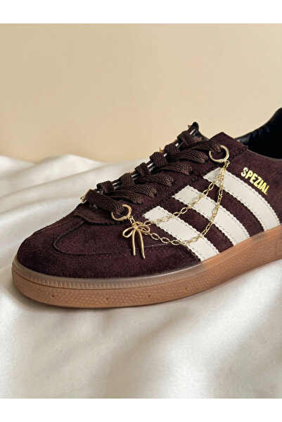 Gistoria Beyaz Kelebek ve Fiyonk Figürlü Çiftli Zincir Ayakkabı Süsü