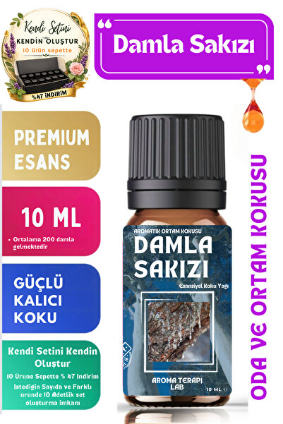 Aroma Terapi Lab Damla Sakızı - Esansiyel Koku Yağı - Oda Ve Ortam Kokusu - A...