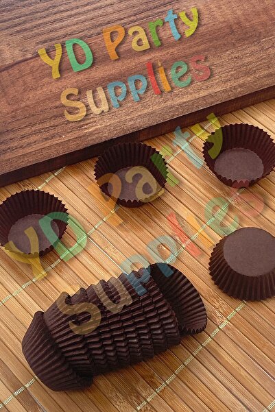 L'Opaline Mini Boy Kahverengi Muffin Truff Çikolata Kek Brownie Kalıbı 35x20 Mm Takribi 200 Adet