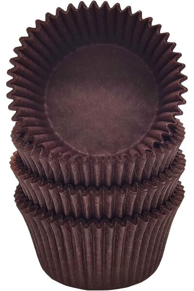 L'Opaline Mini Boy Kahverengi Muffin Truff Çikolata Kek Brownie Kalıbı 35x20 Mm Takribi 200 Adet
