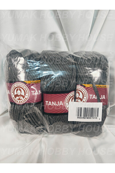 Ören Bayan TANJA Antrasit El Örgü İpi 3 Adet - Renk-009