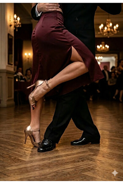 bitangosu "Zarif Adım" ROSE GOLD 8,5 CM 13 PONT KAPALITOPUK-AÇIK BURUN- TANGO...