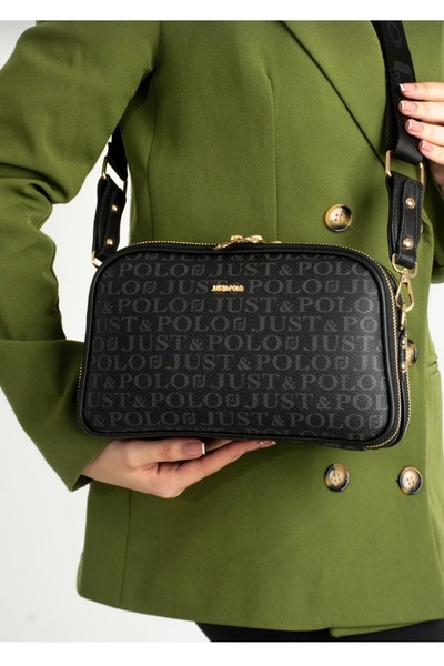 Just Polo kadın çok bölmeli omuz ve çapraz çantası premium seri
