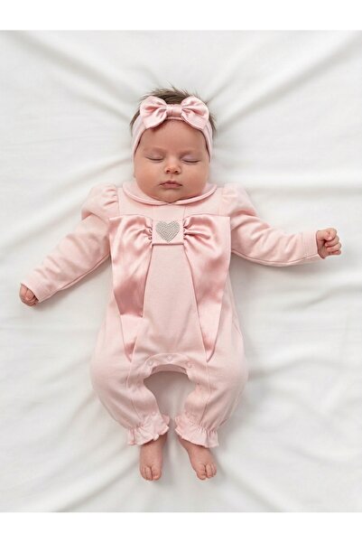 Panfilia بذلة للفتيات الصغيرات مصنوعة من القطن بنسبة 100% بأكمام طويلة وربطة ...