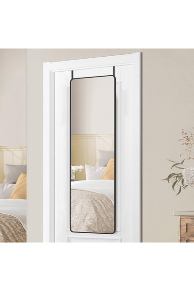 SONGMICS Large Wall or Door Mirror, Aluminum Frame and Tempered Glass, 120x40...