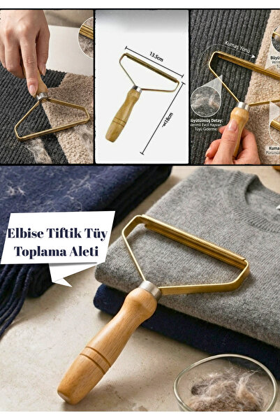 BRE HOME Çift Taraflı Tiftik Tüy Temizleyici | Halı Koltuk Evcil Hayvan Tüy T...