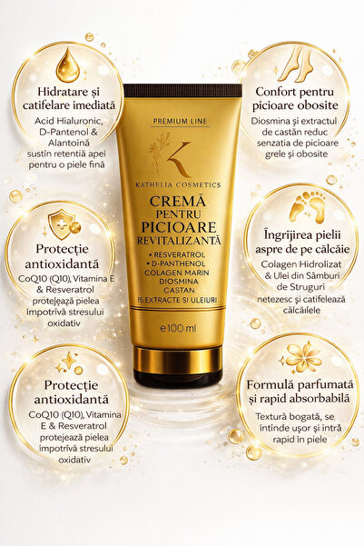 OEM Crema Picioare Hidratanta Calcaie Crapate si Picioare Uscate cu Acid Hial...