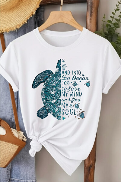 l'eivor Tricou de damă cu model țestoasă de mare
