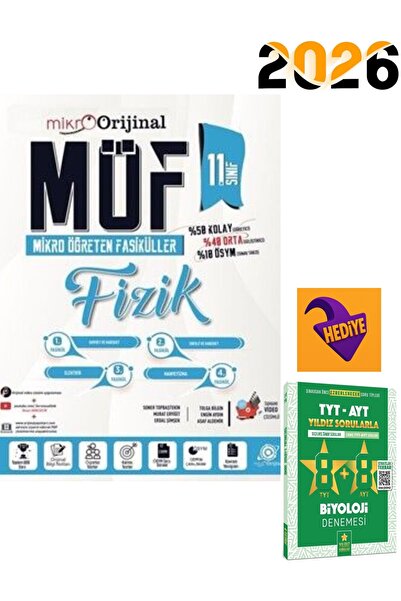 Aydın Yayınları Orijinal Yayınları 11. Sınıf Fizik Möf Mikro Orijinal Öğreten...