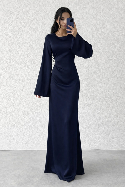 PERADO Arkadan İpli Fermuarlı abiye Elbise