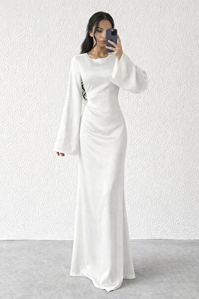 PERADO Arkadan İpli Fermuarlı abiye Elbise