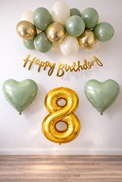 Patladı Gitti Set pentru aniversarea de 8 ani Adaçayı Concept; Balon din foli...