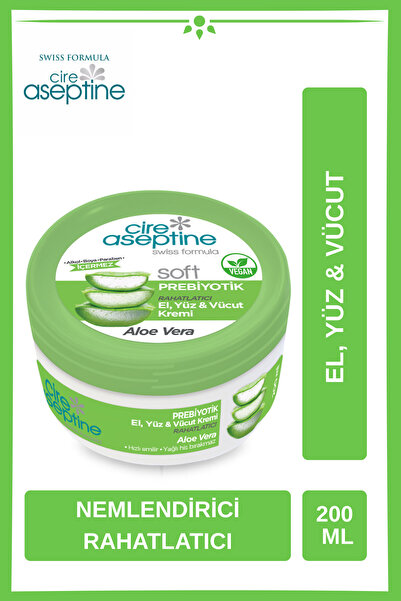 CIRE ASEPTINE Cire Aceptine Soft prebiyotik Aloe Vera el, Yüz Ve Vücut Kremi ...