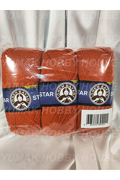 Ören Bayan Ören STAR Kiremit El Örgü İpi (3 Adet) - Renk: 107