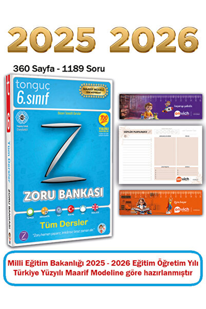 Tonguç Yayınları 6. Sınıf Zoru Bankası Tüm Dersler Soru Bankası Günlük Planla...