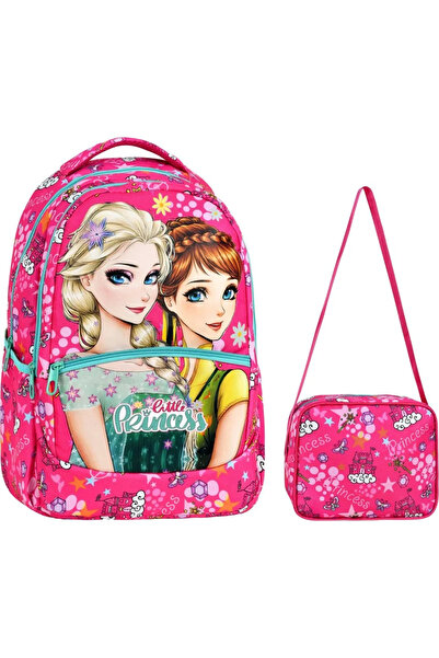 Çanta Limanı Σακίδιο πλάτης δημοτικού σχολείου Little Princess Pink + Lunchbo...