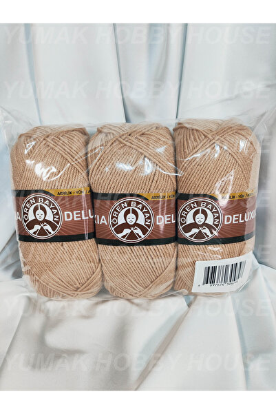 Ören Bayan DELUXIA Bej El Örgü İpi (3 Adet) - Renk: 079