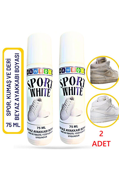 Mawrond 2 (İKİ) ADET- Beyaz Ayakkabı Boyası, Deri, Kanvas, Spor Ayakkabı Beya...
