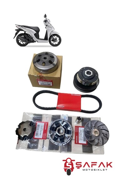 ŞAFAK MOTOSİKLET HONDA DİO ÖN VARYATÖR KAYIŞ ARKA VARYATÖR ORJİNAL SET