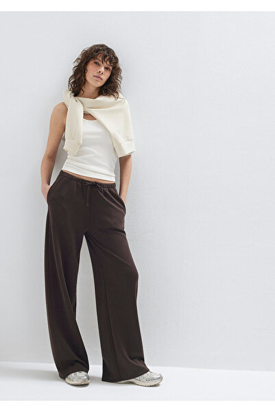 Mavi Wide Leg Brown Sweatpants 1011177-70240