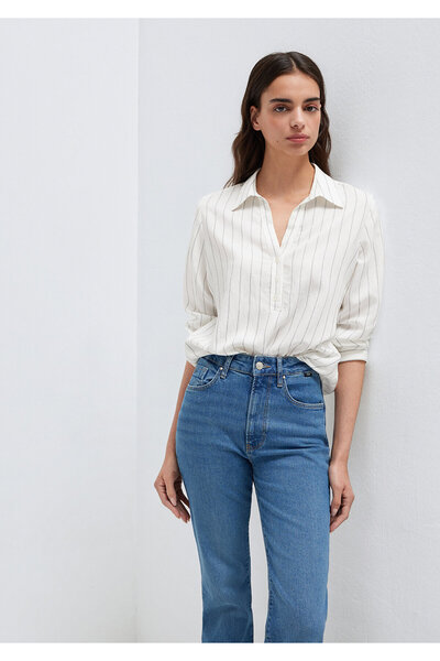 Mavi Striped White Blouse 1211427-83485