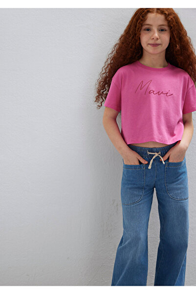 Mavi Rosa T-Shirt mit Logo-Print, lockerer Schnitt / bequemer Schnitt 7610181...