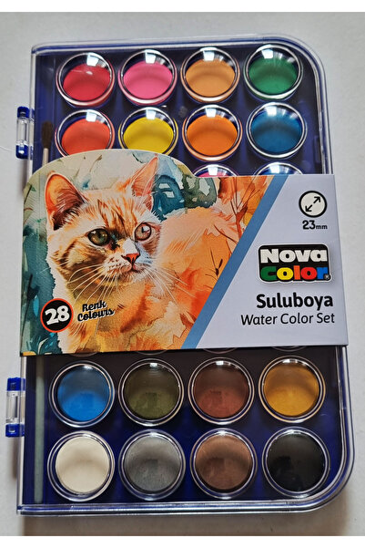 Modellino 36 & 28 Renk Seçenekli Nova Color Fırçalı 23mm Büyük Tablet Profesy...
