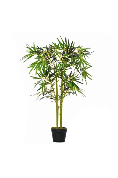 Mercaton Plantă artificială, bambus cu ghiveci, verde, 16120 cm