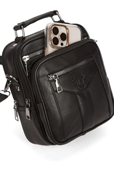 Monalisa Home Leather Men's Bag with Case and Compartment