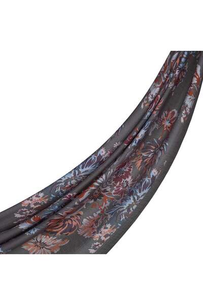 ipekevi Kasımpatı Desenli Tensoft Şal 02144 Antrasit
