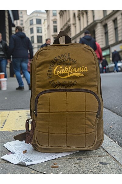 Old Cotton Quality Mini Vintage Casual Design Daily Backpack Travel Bag 19 cm...