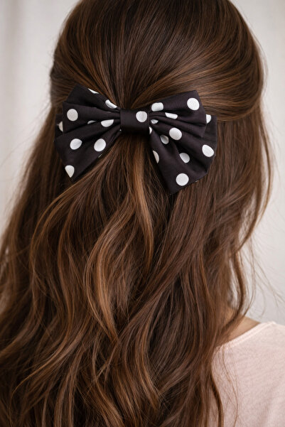 Modex Set de cu buline agrafe de păr automate, negre cu alb