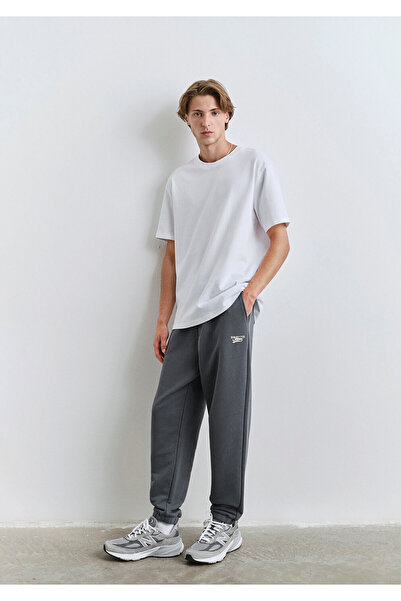 Mavi Bedruckte anthrazitfarbene Jogginghose 0010512-80776