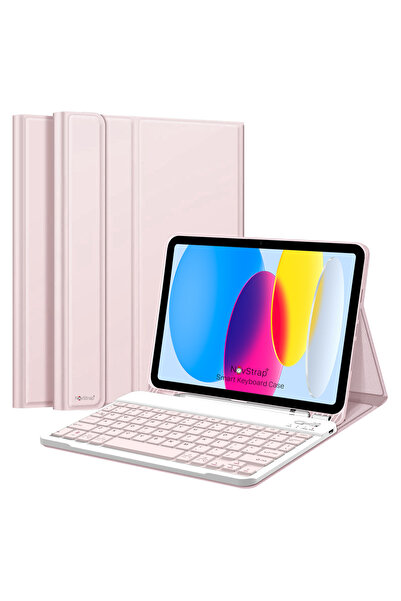 NovStrap iPad A16 11. Nesil / iPad 10. Nesil 10.9 inç Uyumlu Bluetooth Klavye...