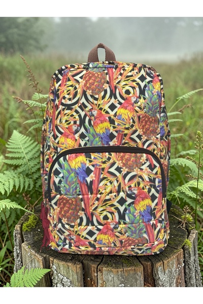 Old Cotton Quality Mini Vintage Casual Design Daily Backpack Travel Bag 19 cm...