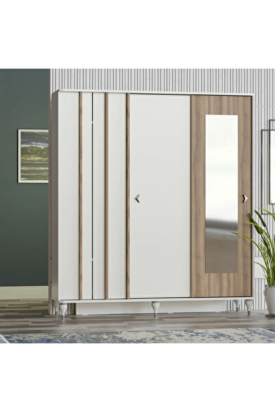 Abre VİLZA SÜRGÜ KAPAKLI AYNALI PORTMANTO VESTİYER