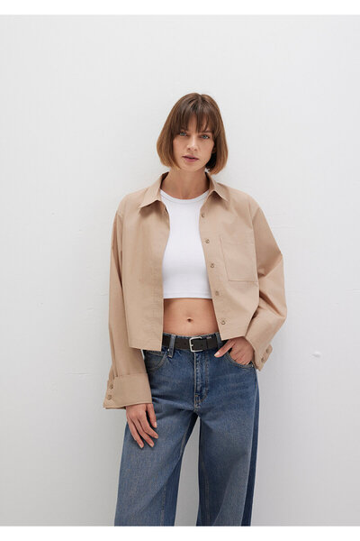 Mavi Μπεζ πουκάμισο Loose Fit / Χαλαρή Άνετη Κοπή 1211183-70367