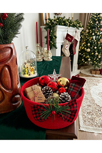 bayram taşcıoğlu home desing Yılbaşı temalı konsept hediyelik düzenleyici sepet