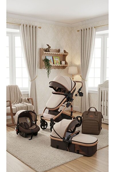 TURHANBEBE Lüks 4’ü 1 Arada Travel Sistem Bebek Arabası Seti – Portbebe, Ana ...