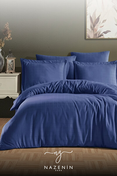 NazeninHome Set cuvertură de pilota dublă din satin în carouri, 100% bumbac |...