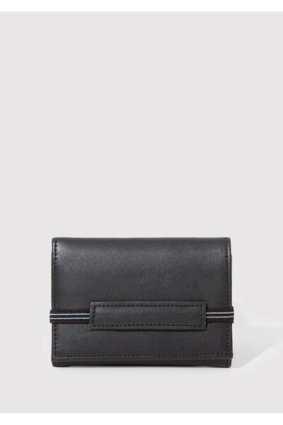 Mavi Schwarzes Leder Portemonnaie 090927 -82185