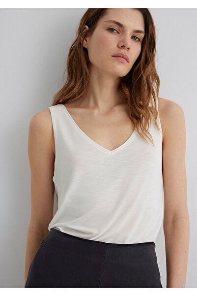 Mavi Soft-Premium Weiß (TENCEL) ™ ) Modal-Mischgewebe-Tanktop Slim Fit / Eng ...