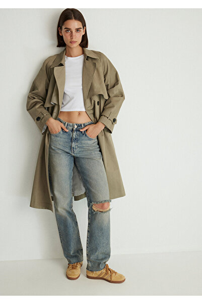 Mavi Khaki Trench Coat 110703-71818